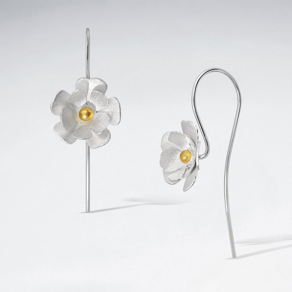 Flower hook earrings for Women - Asteyavilla