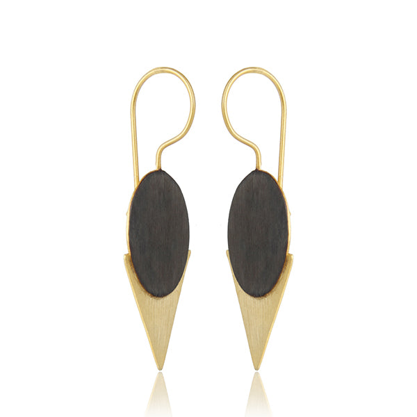 Two Tone Plated 925 Sterling Plain Silver Earrings Jewelry