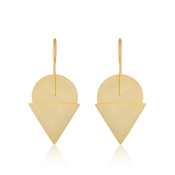 Two Tone Plated 925 Sterling Plain Silver Earrings Jewelry