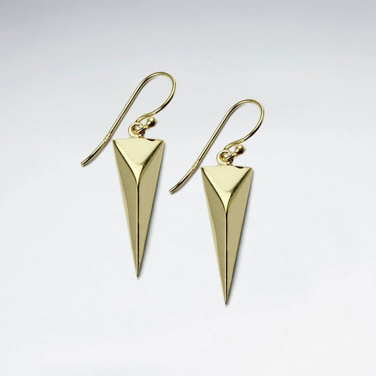 Long Arrow Earrings 18k Gold Plating